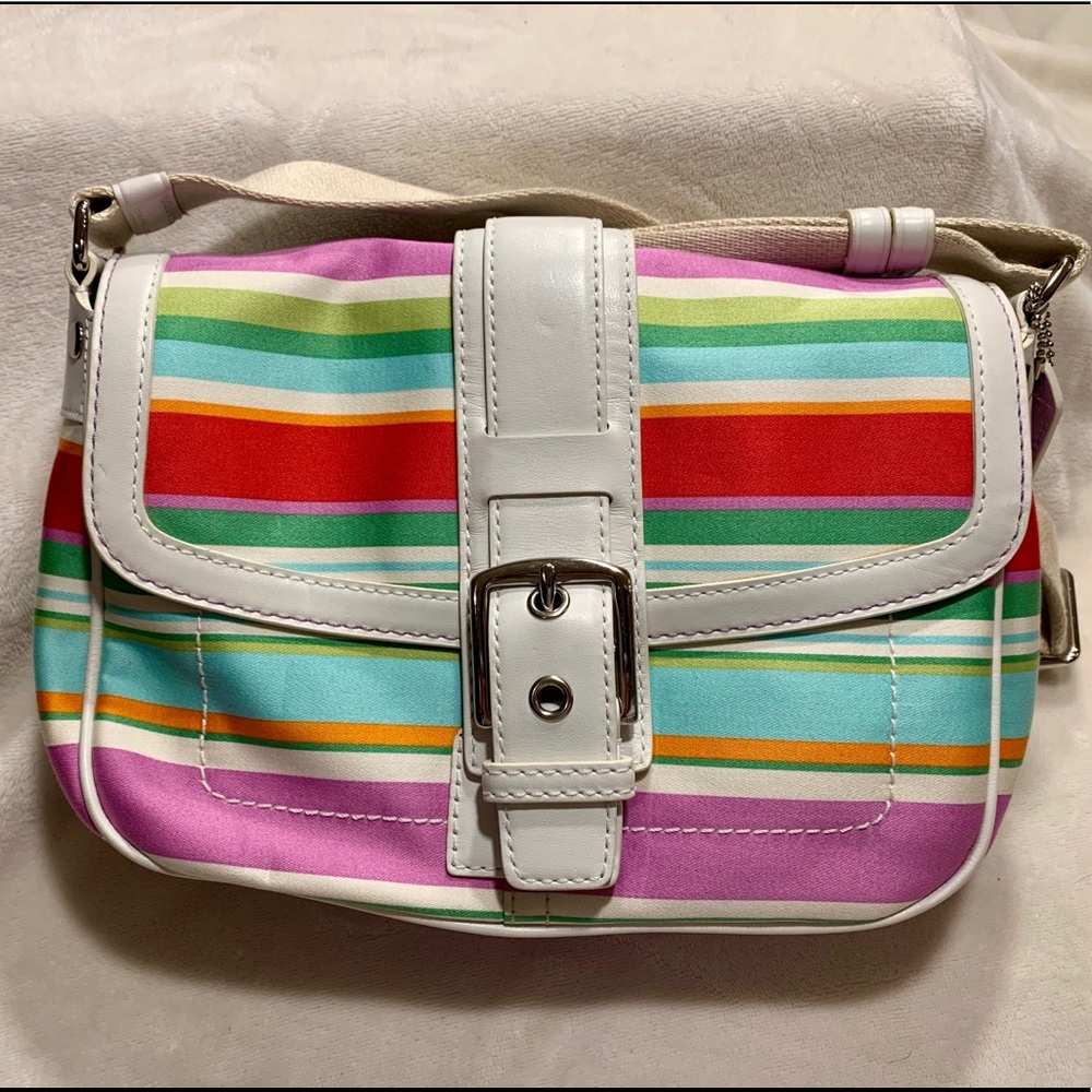 🌼Final Price 🌼 Retired, used, Coach Purse, rainbow.